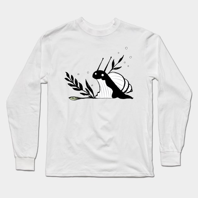 The Little Snail Long Sleeve T-Shirt by ilaamen